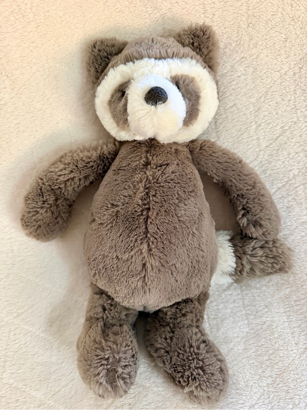 Jellycat Bashful Racoon 12" Plush Stuffed Animal Retired Rare EUC